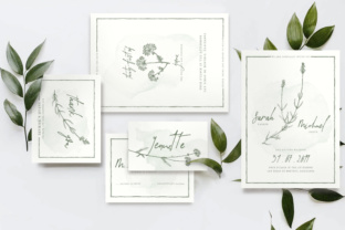 Download Natural Floral Wedding Invitation Suite - Floral Collection