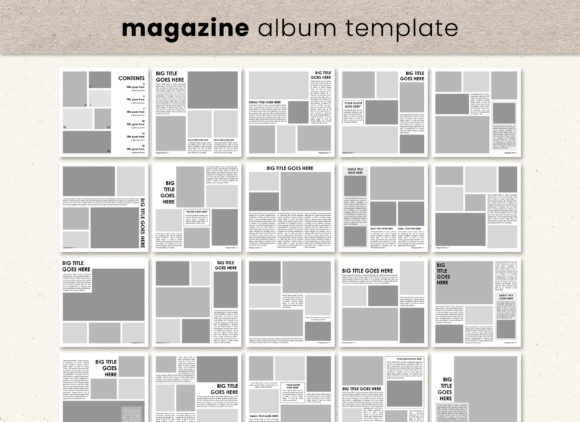 Download Square Magazine Photobook Template - Magazine Collection