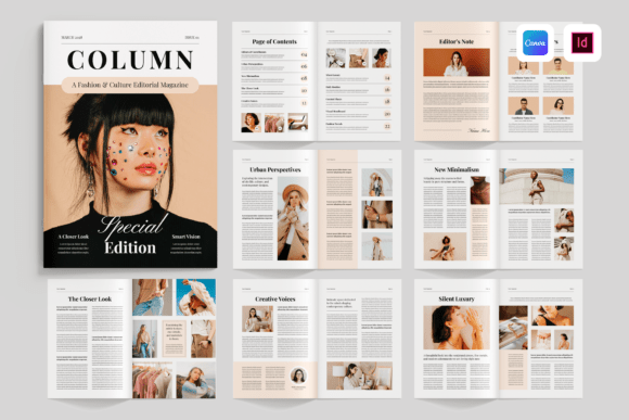 Download Magazine Design Layout | Canva &amp; Indd - Magazine Collection