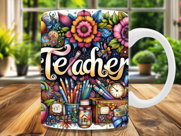 Download Floral Teacher Appreciation Pencil Mug - Floral Collection